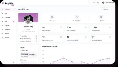 Simplified Hire mobile interface