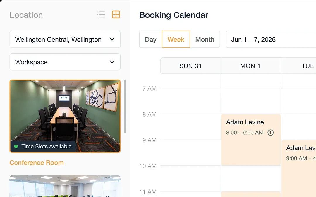 Flexible Workspace & Booking